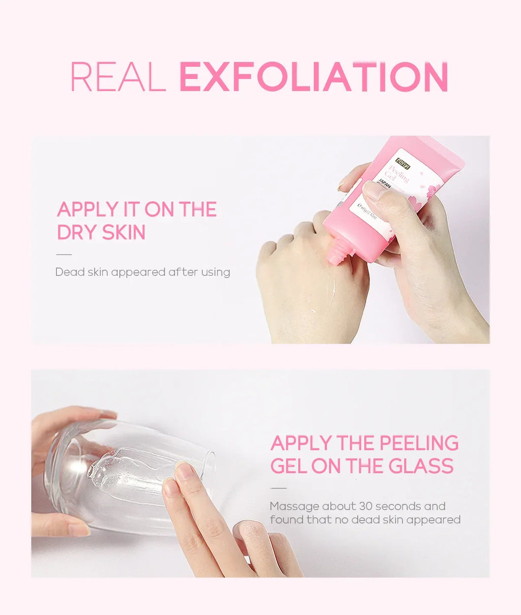 Sakura Face Deep Cleaning Exfoliating Gel Skin Care Whitening Moisturizer Repair Facial Scrub Skin Care 60g