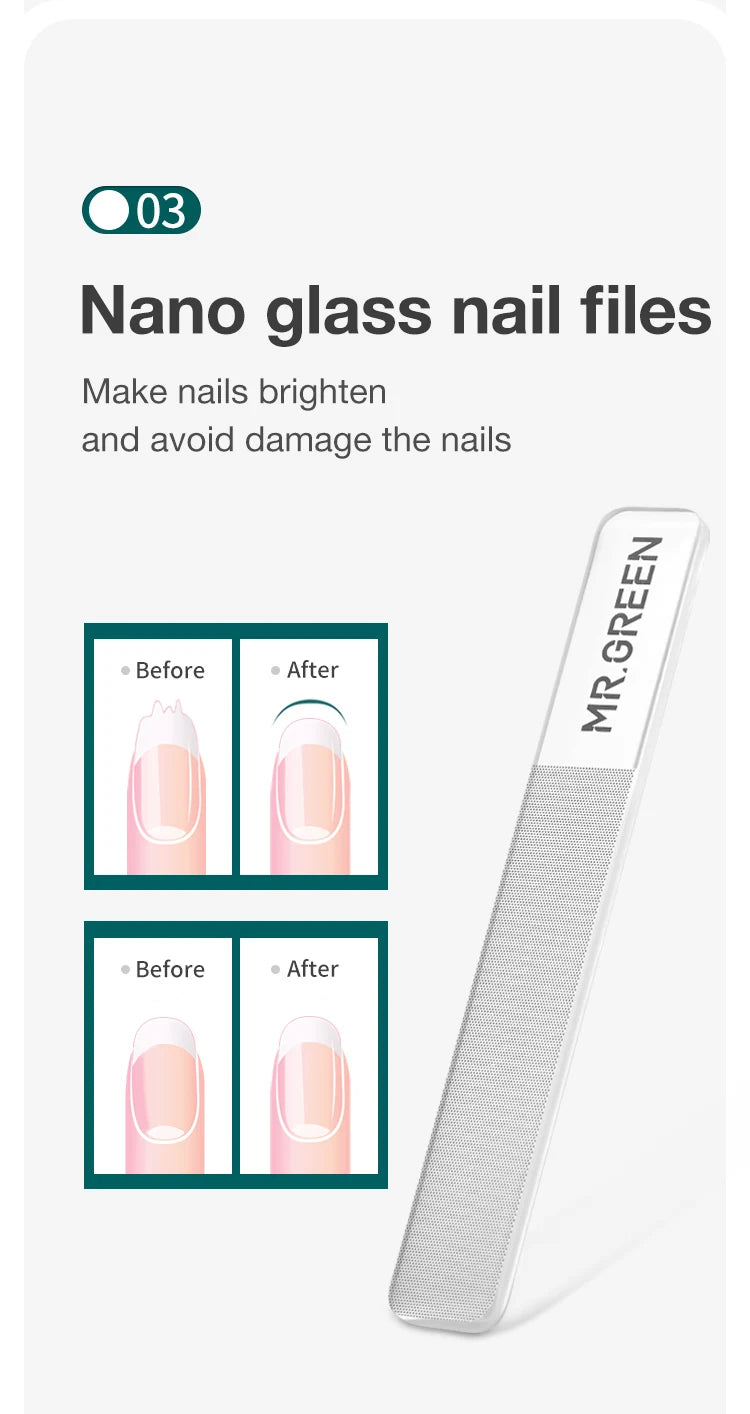 MR.GREEN Fashionable Manicure Sets Personal Care Tools Stainless Steel Travel Kits Nail Clippers Eyebrow Tweezer