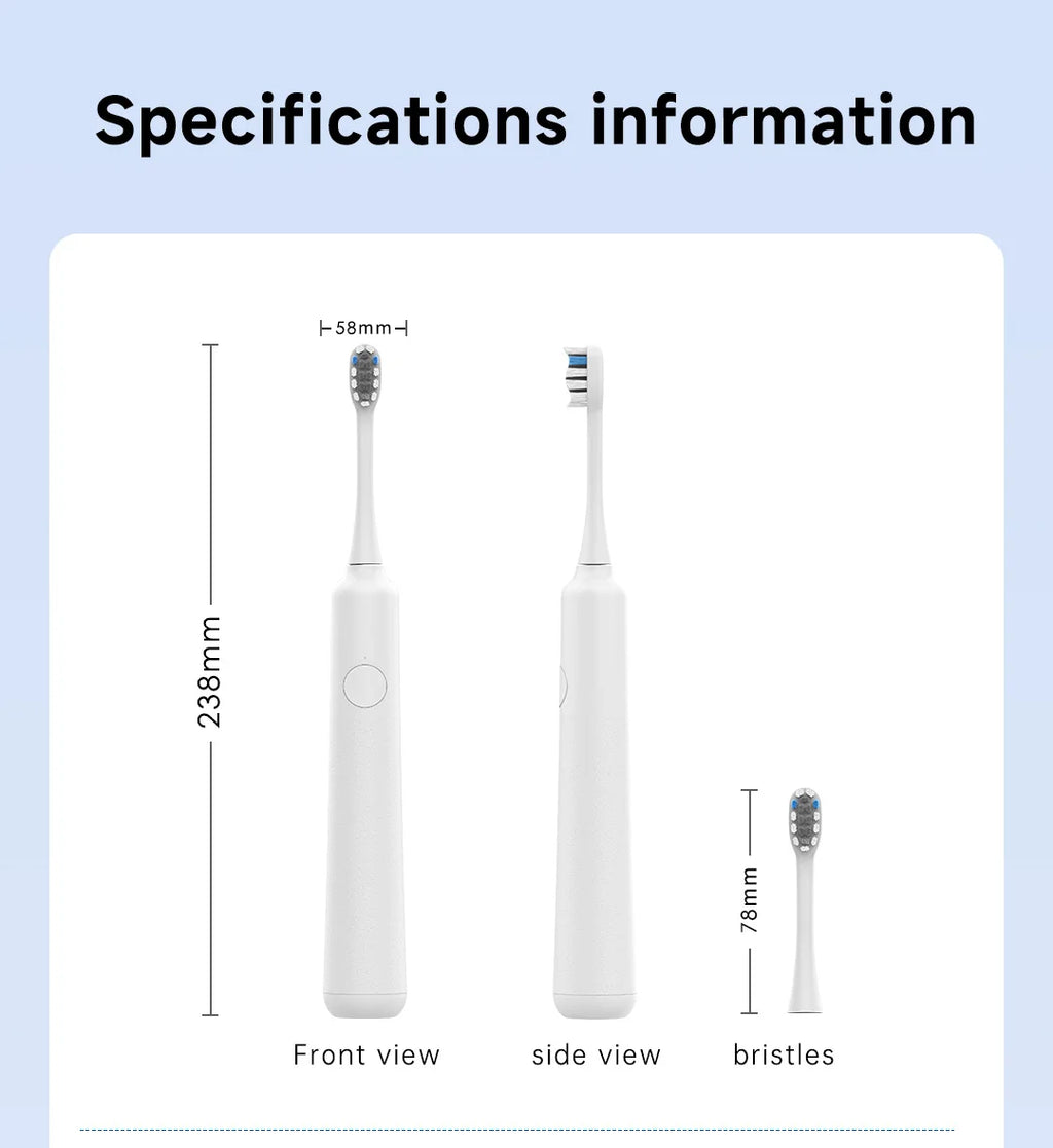 DOCOLAB Sonic Electric Toothbrush 3Gear Vibration Rechargeable Waterproof Teeth Whitening Cleaning Personal Care Appliance MT001