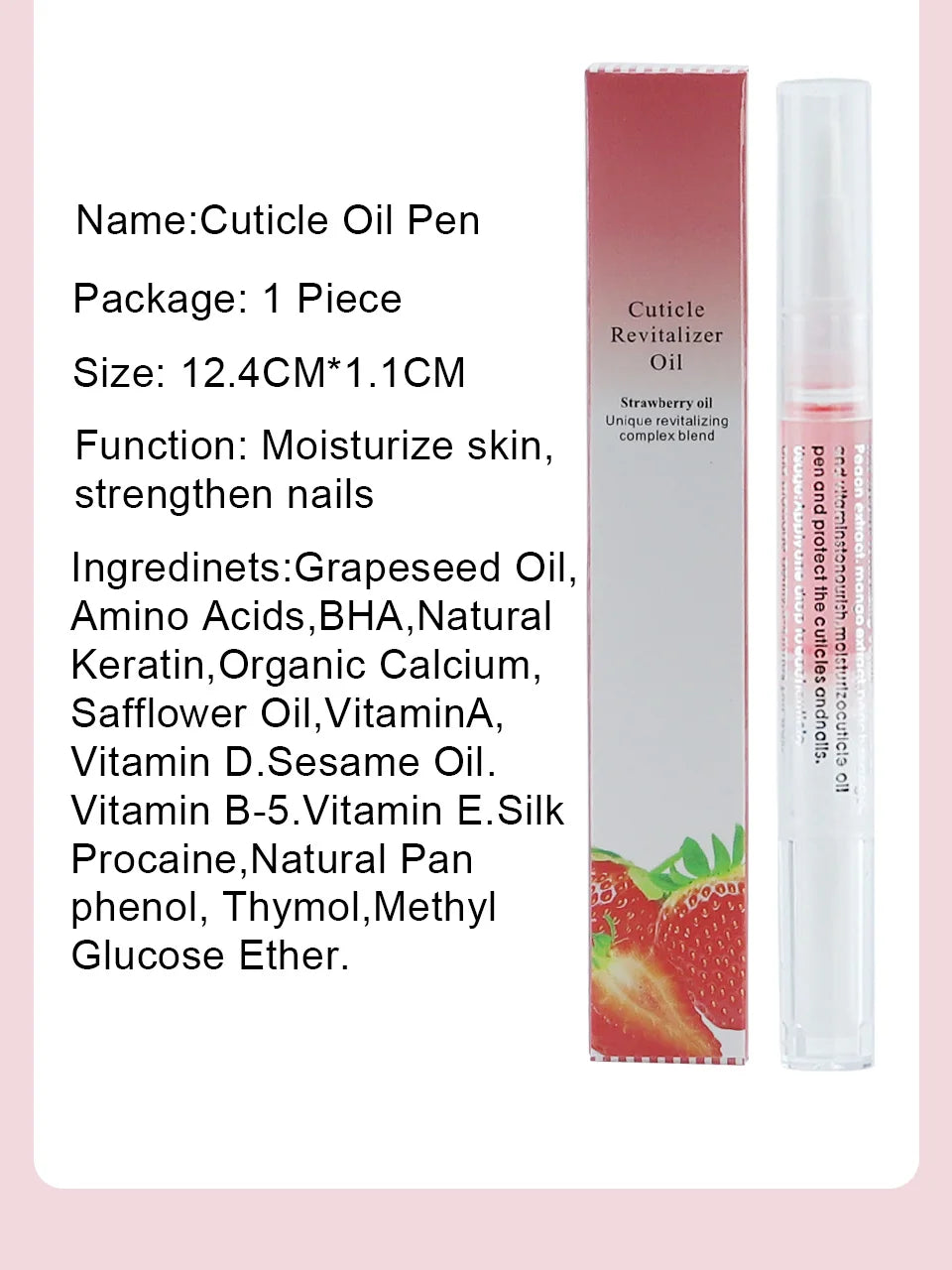 Nail Nutritional Oil Pen 9 Scent Nail Care Cuticle Regeneration Oil Preventive Nail Nail Polish Nourishing Skin Pen