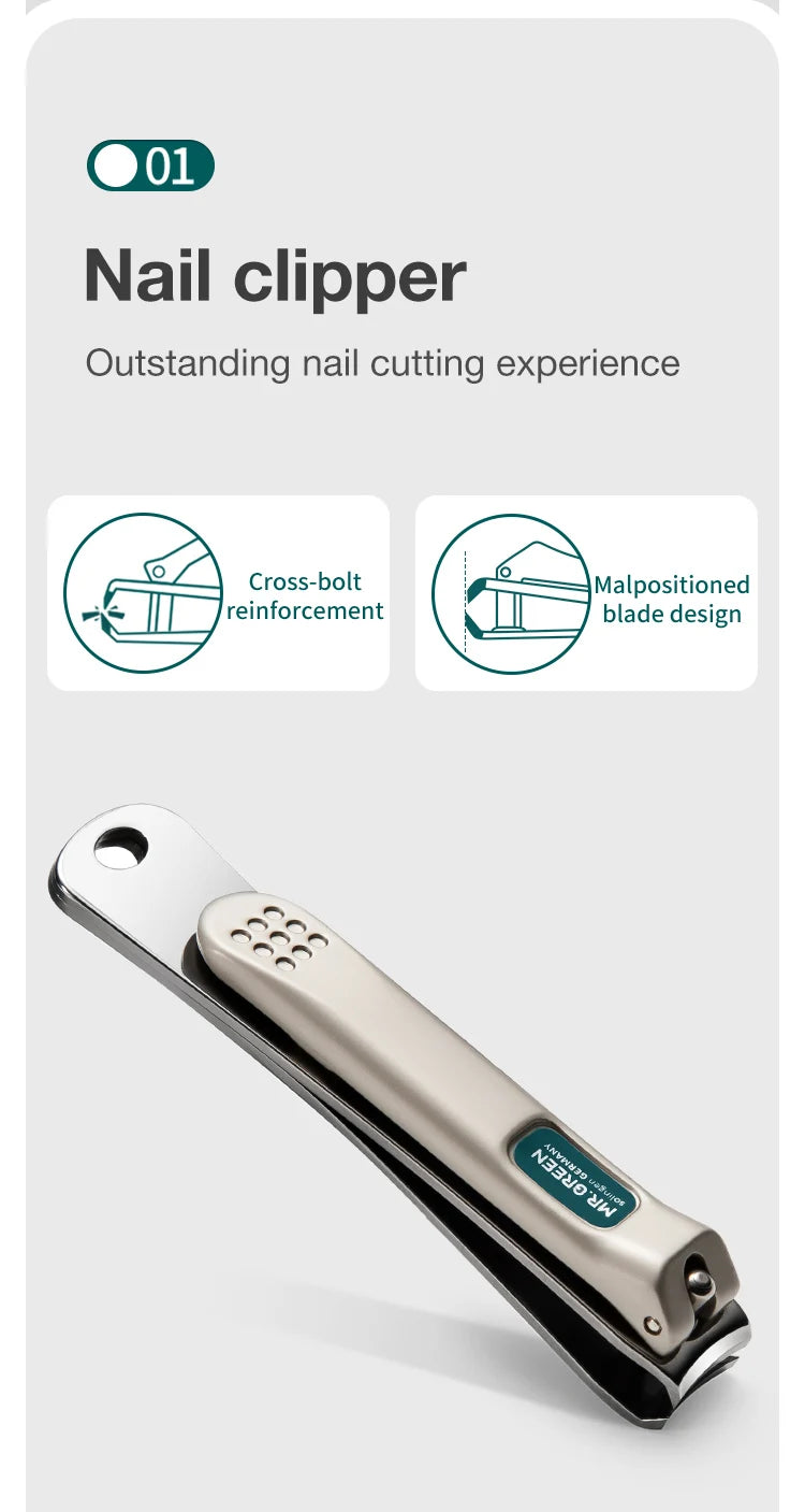 MR.GREEN Fashionable Manicure Sets Personal Care Tools Stainless Steel Travel Kits Nail Clippers Eyebrow Tweezer