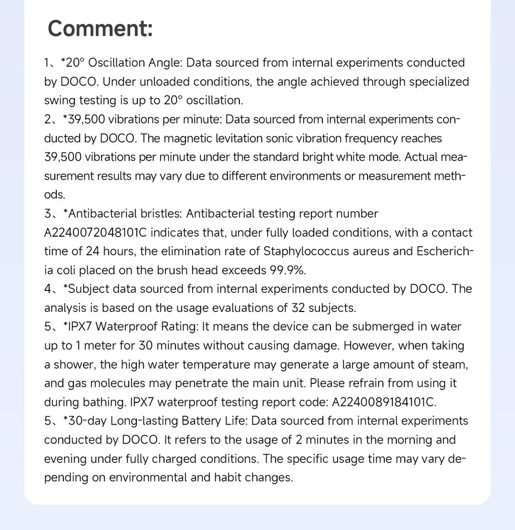 DOCOLAB Sonic Electric Toothbrush 3Gear Vibration Rechargeable Waterproof Teeth Whitening Cleaning Personal Care Appliance MT001