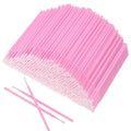 100pcs Disposable Miniature Mascara Brush for Makeup Cleaning and Compatible Personal Care Pink  Brush for Make up and Clean